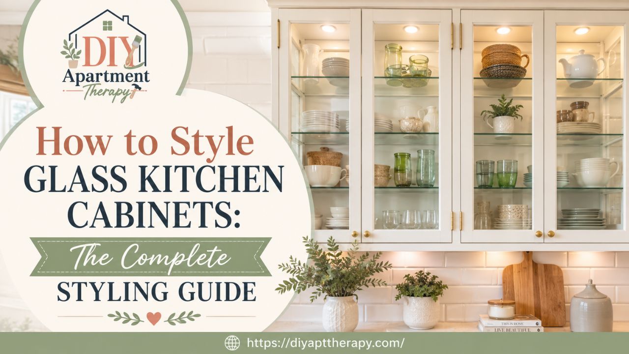 How to Style Glass Kitchen Cabinets